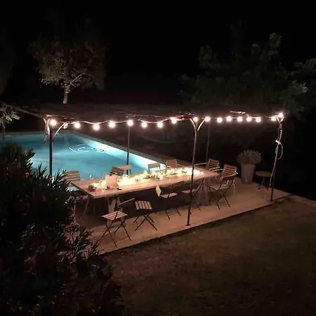 Villa Mas D'exception En Pierre Avec Piscine Et Vue