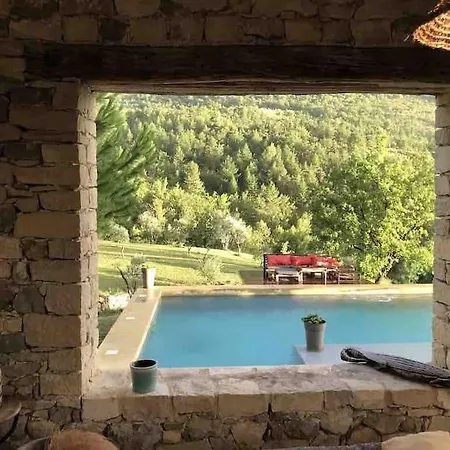 Mas D'exception En Pierre Avec Piscine Et Vue La Roche-sur-le-Buis